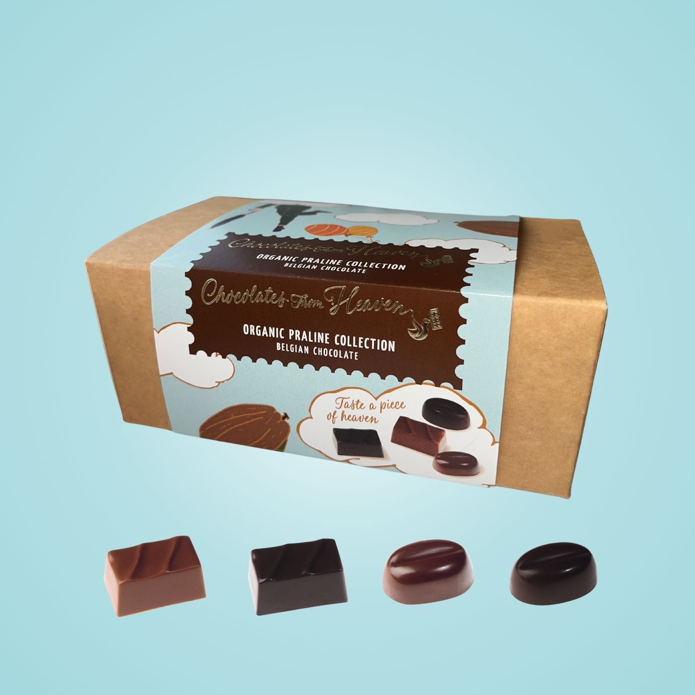 Chocolates From Heaven - Ballotin pralines BIO 170g